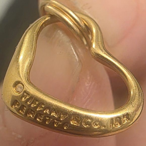 Authentic 18k Solid Gold Tiffany & Co. Gold Heart Charms - Picture 3 of 6